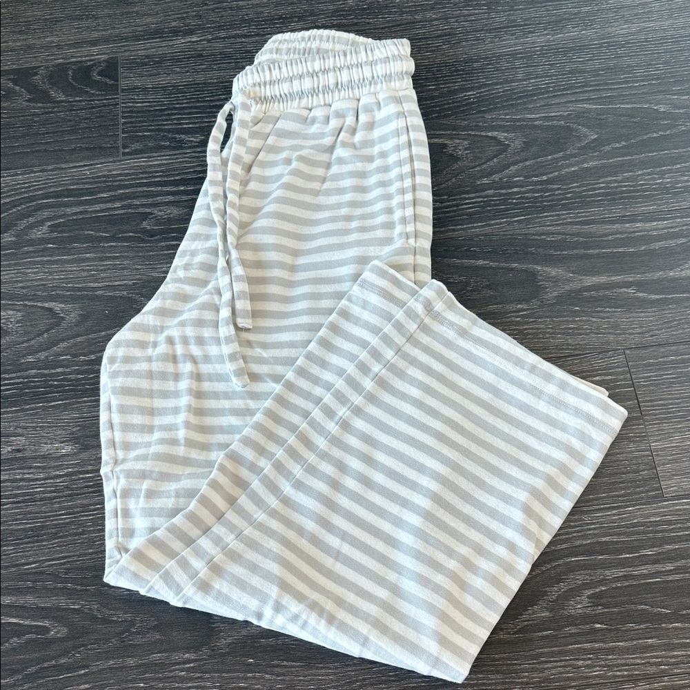 Daily Drills Grey/White Stripe Pants